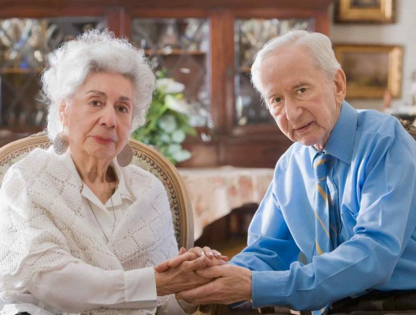 elderly couple